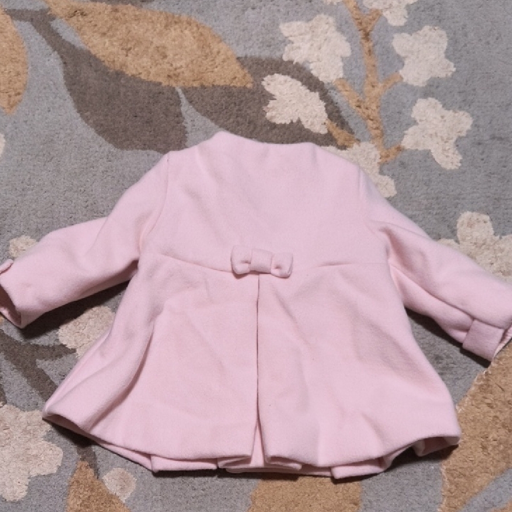 Pink Baby Coat with Gold Buttons - Picture 2 of 8